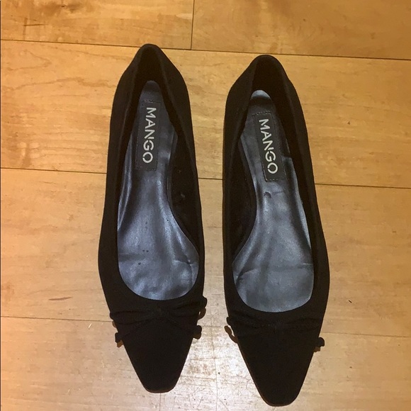 Mango square toe ballet shoes in black - Picture 6 of 6